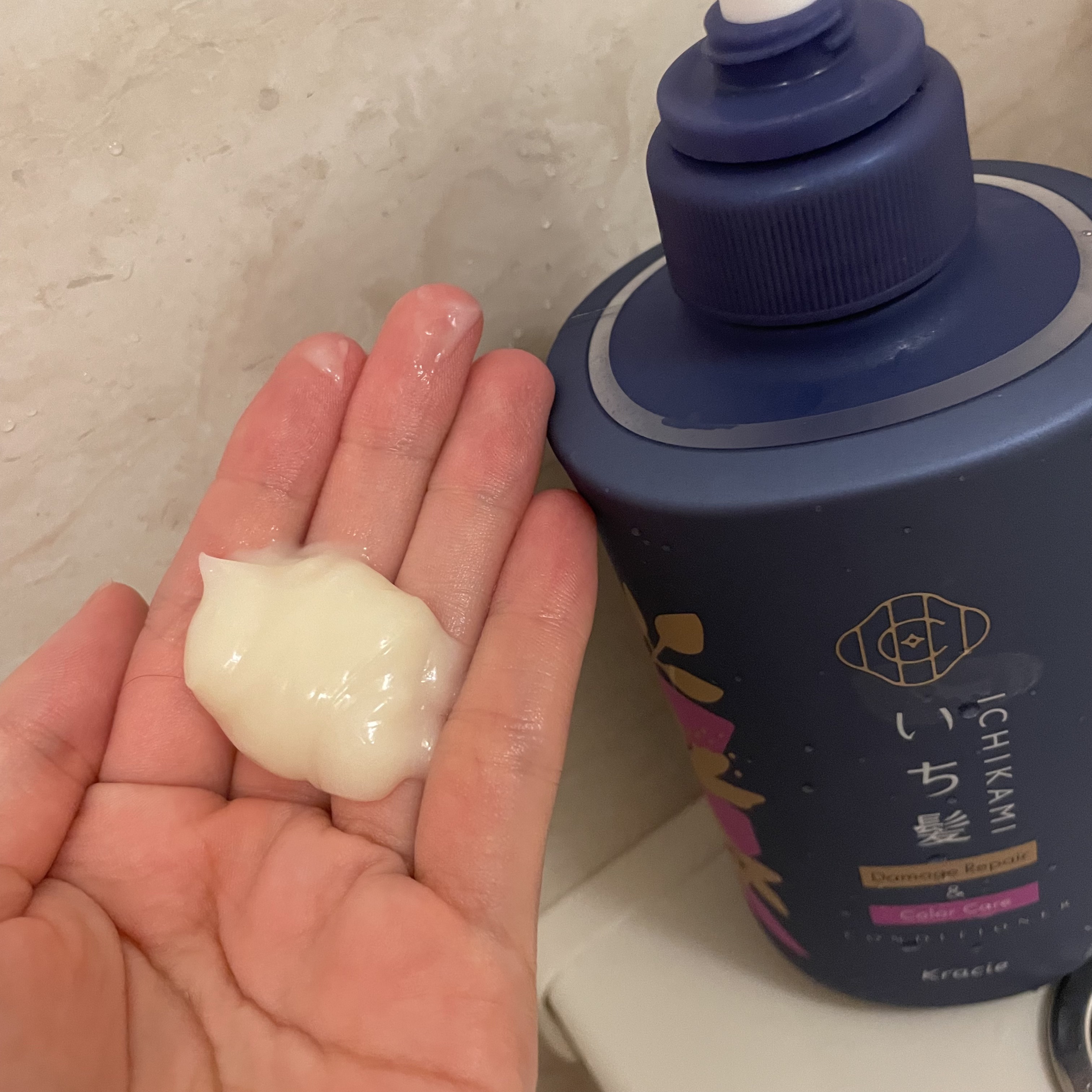 ダメージリペア＆カラーケア トリートメント/いち髪/洗い流すヘアトリートメントを使ったクチコミ（3枚目）