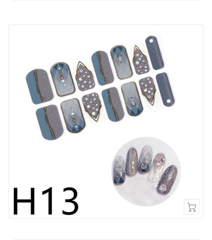 ネイルシール/Qoo10/ネイルシールを使ったクチコミ(3枚目)