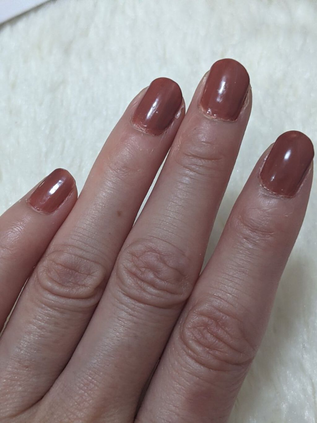 ネイルホリック Nostalgic color RD416/ネイルホリック/マニキュアを使ったクチコミ（2枚目）