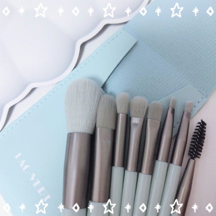 ポーチ付きカラーメイクブラシ/LAC-VERT/メイクブラシを使ったクチコミ(1枚目)