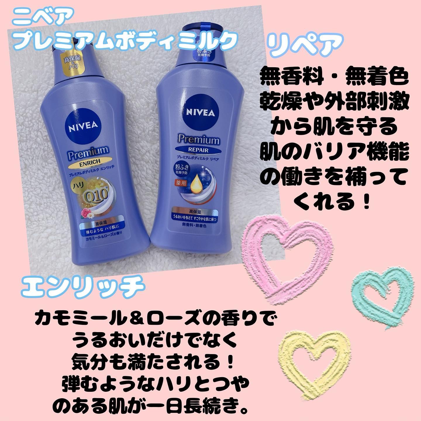 ニベア プレミアムボディミルク エンリッチ/ニベア/ボディミルクを使ったクチコミ（2枚目）