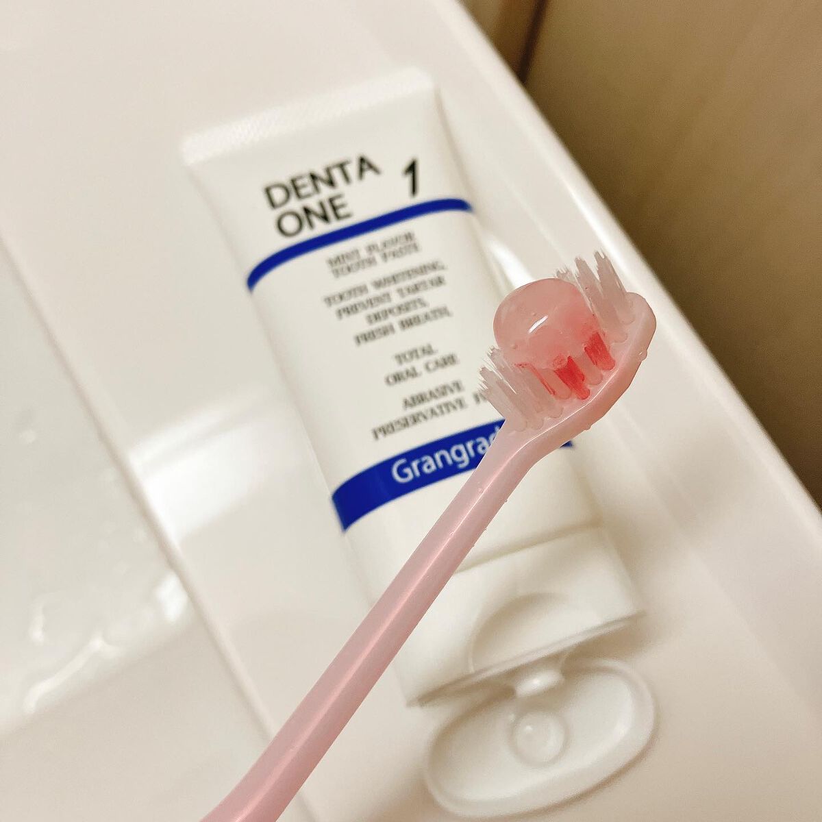 薬用ホワイトニング デンタブラッシュ EX/シーヴァ/その他オーラルケアを使ったクチコミ(4枚目)