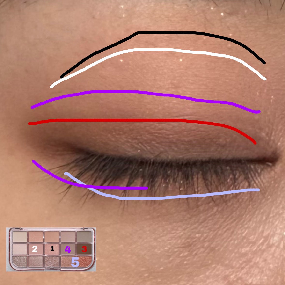 フィー モアムードアイパレット/fwee/アイシャドウパレットを使ったクチコミ(9枚目)