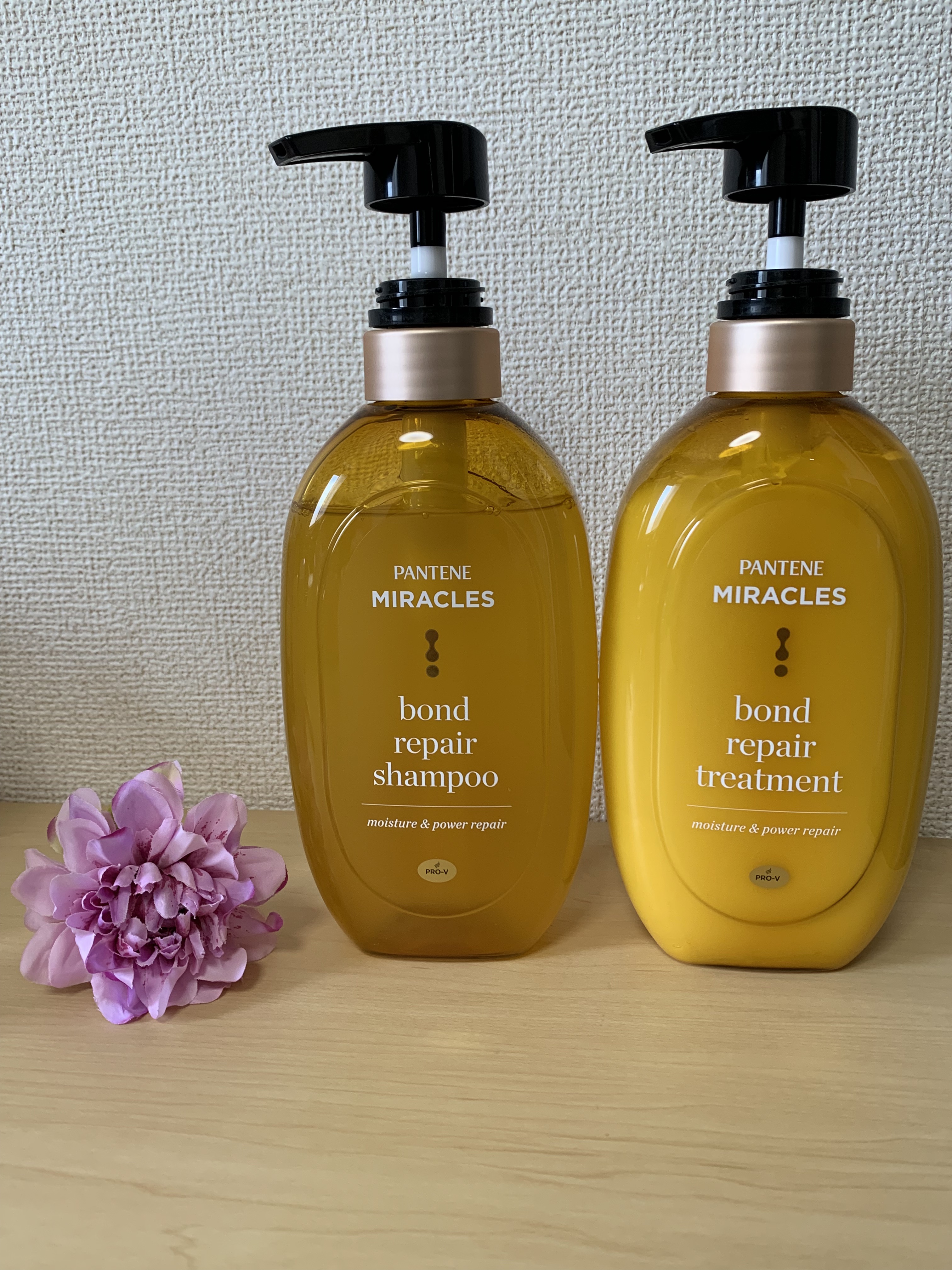 ボンドリペアシリーズ モイスチャー＆パワーリペア  シャンプー＆トリートメント/パンテーン/市販シャンプーを使ったクチコミ（1枚目）