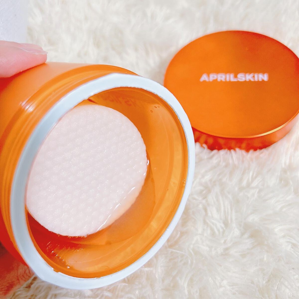 リアルカロテンブレミッシュクリアビタパッド/APRILSKIN/トナーパッドを使ったクチコミ(2枚目)