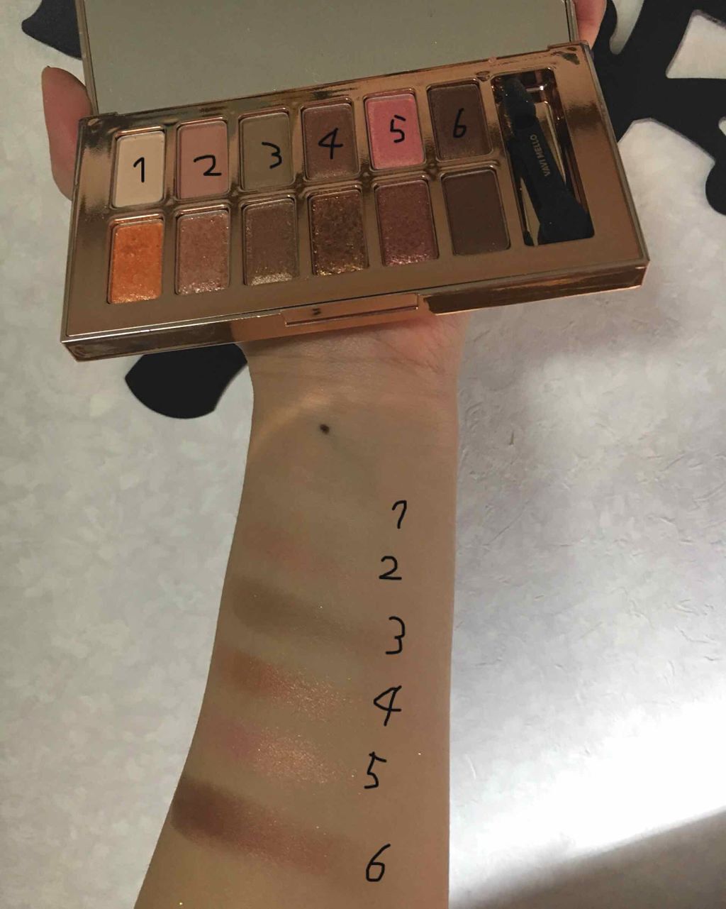 バレンタインボックス/VAVI MELLO/アイシャドウパレットを使ったクチコミ（2枚目）