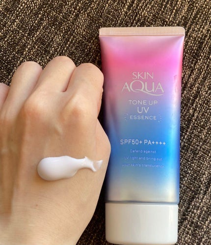 スキンアクア トーンアップUVエッセンス/スキンアクア/日焼け止めクリームを使ったクチコミ(1枚目)