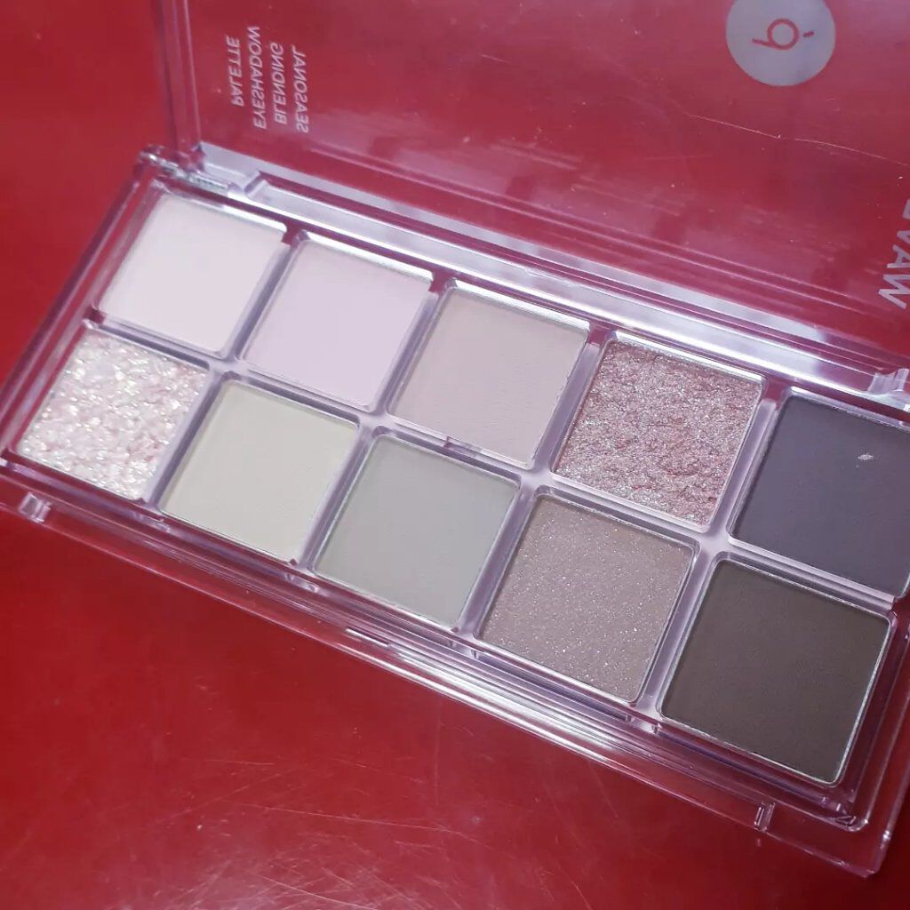 シーズナルブレンディングアイシャドウパレット/Peach C/アイシャドウパレットを使ったクチコミ(2枚目)