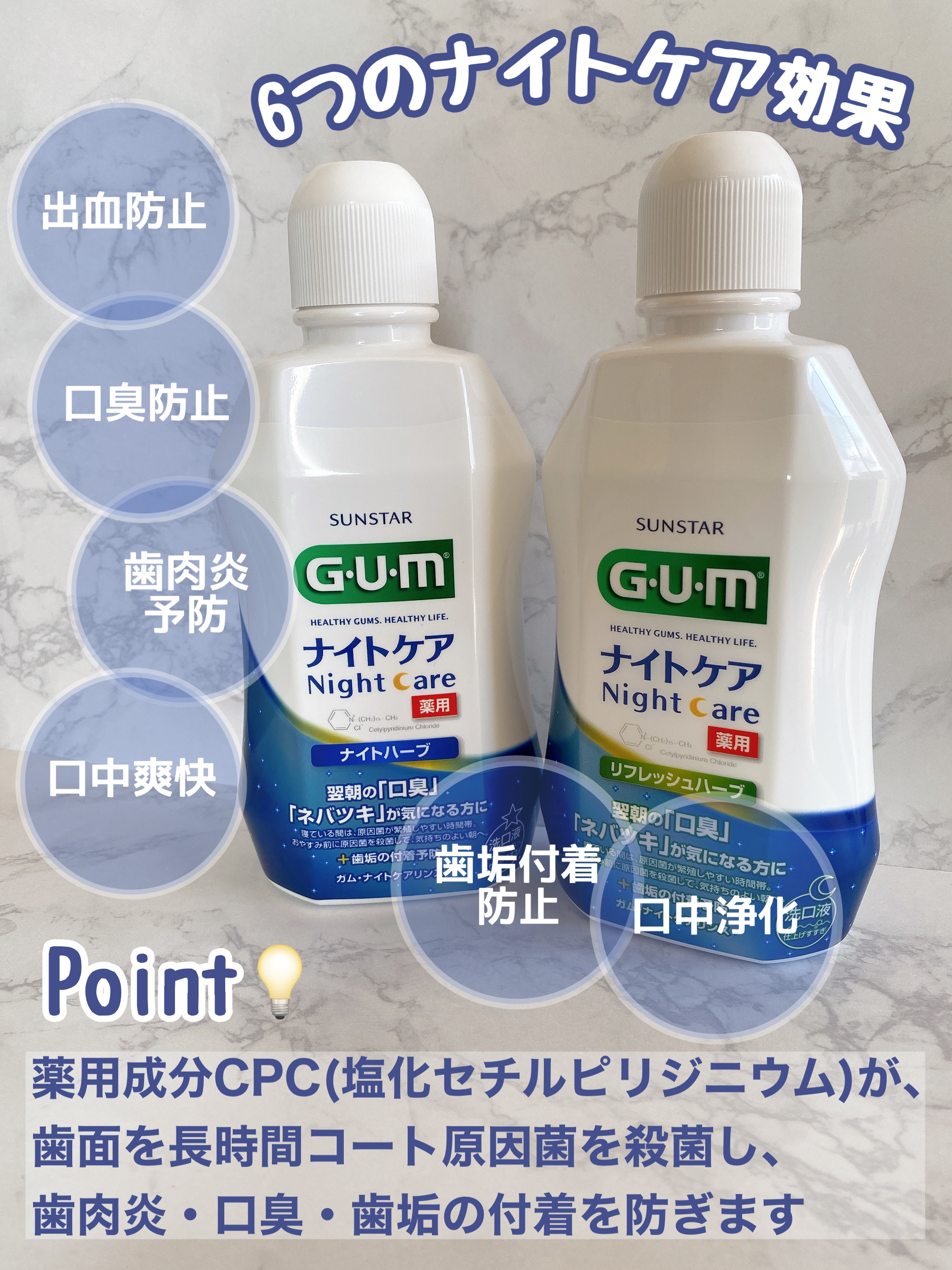 デンタルリンス ナイトケア/GUM/マウスウォッシュ・スプレーを使ったクチコミ（2枚目）
