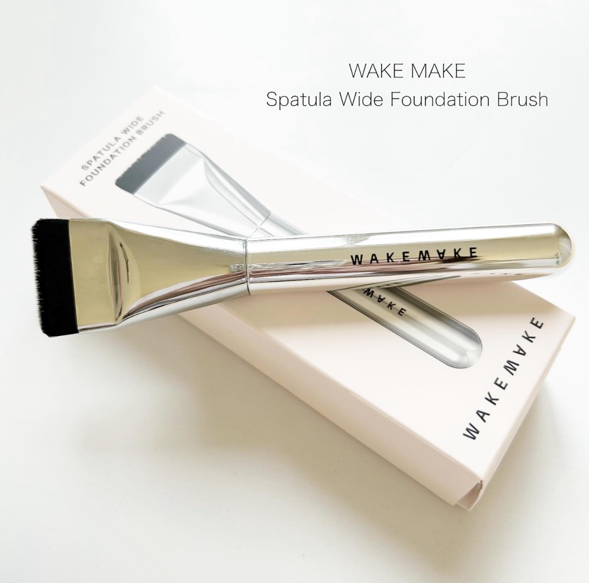 Spatula Wide Foundation Brush/wakemake/メイクブラシを使ったクチコミ（1枚目）