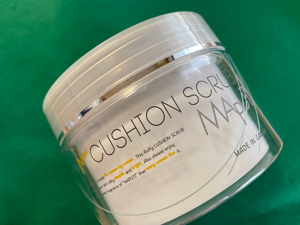 オーガニックフレグランスクッションスクラブ/MAPUTI/スクラブ・ゴマージュを使ったクチコミ(1枚目)