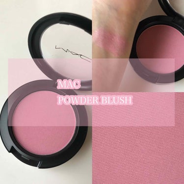 M・A・C パウダー ブラッシュのクチコミ「
⋈﻿POWDER BLUSH/MAC⋈﻿
✓WELL DRESSED/ウェルドレスト

最近.....」（1枚目）