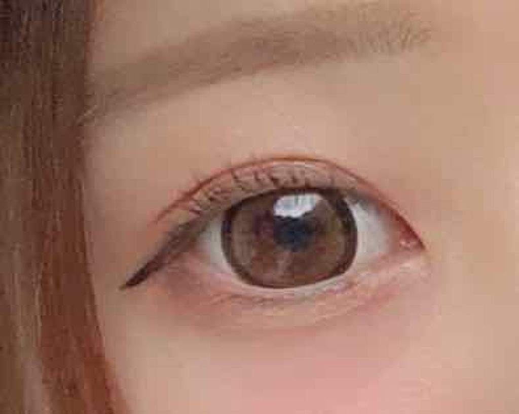 Honey Kiss 1month ちゅるんブラウン/HoneyKiss/１ヶ月（１MONTH）カラコンを使ったクチコミ（2枚目）