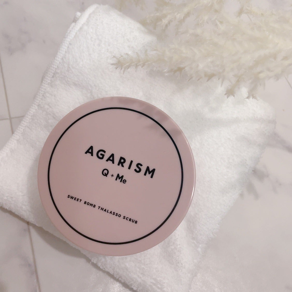Q+Me スウィート ボム タラソ スクラブ/AGARISM/バスト・ヒップケアを使ったクチコミ(1枚目)