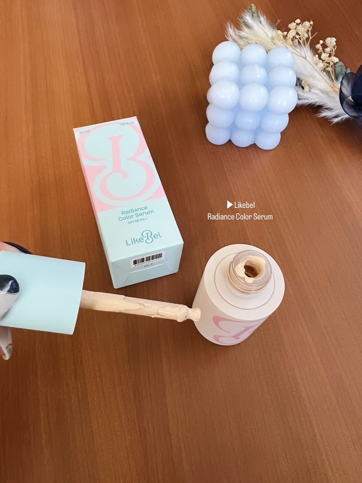 ラディアンスカラーセラム/Likebel/リキッドファンデーションを使ったクチコミ（2枚目）