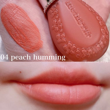 ジルスチュアート ブルームドロップ リップ＆チーク シフォン 04 peach humming/JILL STUART/ジェル・クリームチークを使ったクチコミ（2枚目）