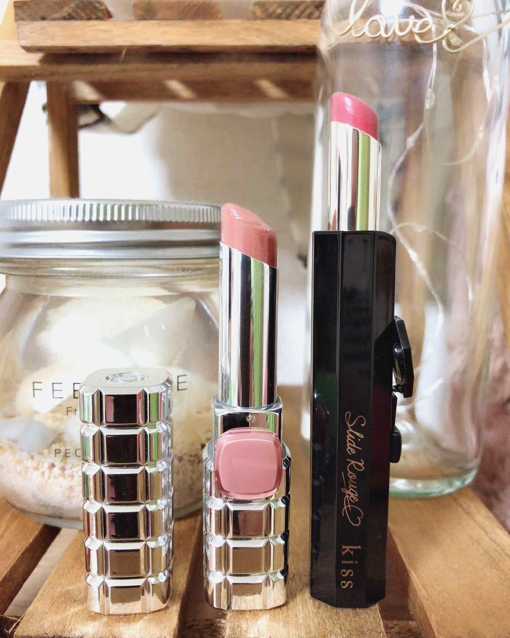 スライドルージュ 08 Roasted Pink/KiSS/口紅を使ったクチコミ（1枚目）