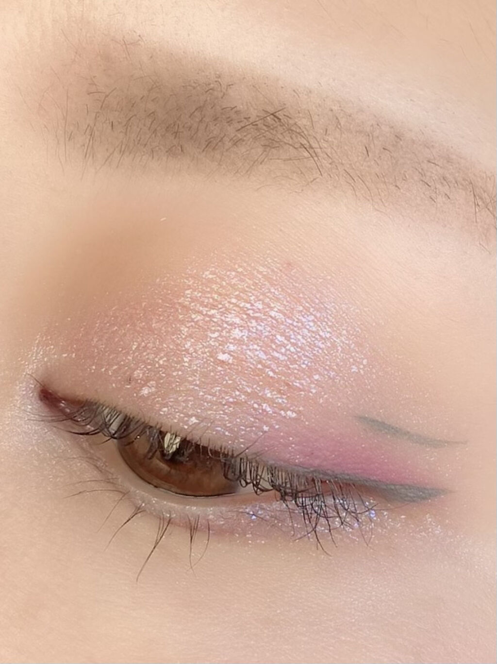 フォレンコス ウォーターグリッタースティックのクチコミ「＼みずみずしいツヤ感メイク／





だいぶ暑くなってきたので、青ラメきらつかせたみずみずし.....」（3枚目）