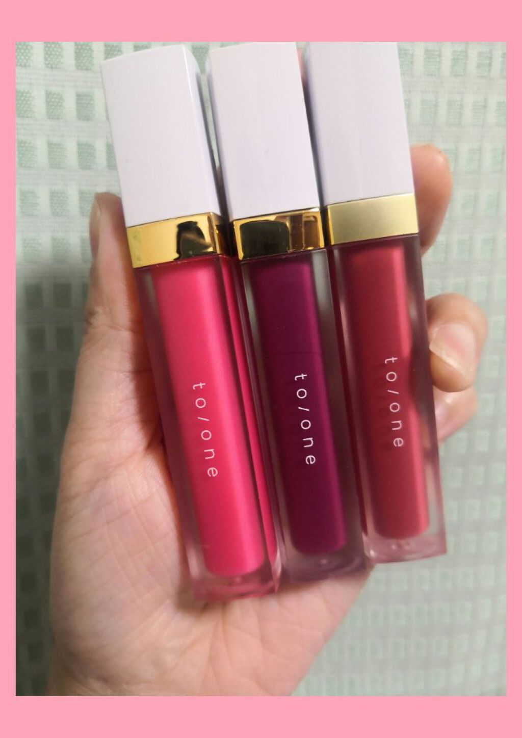 トーン ペタル エッセンス グロス/to/one/リップグロスを使ったクチコミ（1枚目）