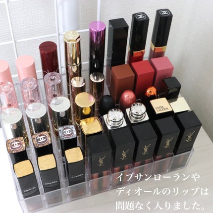 珊瑚@フォロバ100% on LIPS 「✽.。.:*・゚私のリップ収納💄リップ40本を綺麗に見せて収納..」(4枚目)