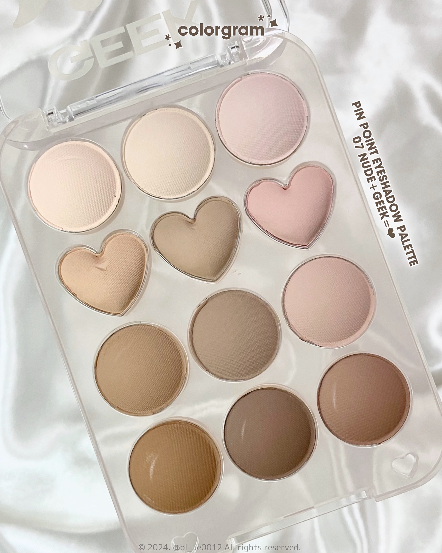 目元チュートリアルアイパレット/Colorgram/アイシャドウパレットを使ったクチコミ（2枚目）