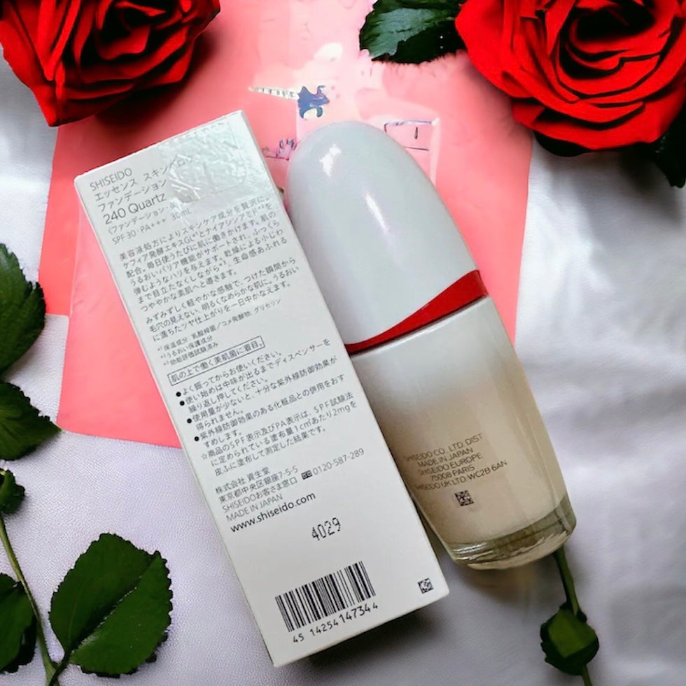 エッセンス スキングロウ ファンデーション/SHISEIDO/リキッドファンデーションを使ったクチコミ(2枚目)