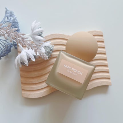 マッドピーチ スタイルフィットファンデーション 1.0 グローベージュ(GLOW BEIGE)/MAD PEACH/リキッドファンデーションを使ったクチコミ(2枚目)