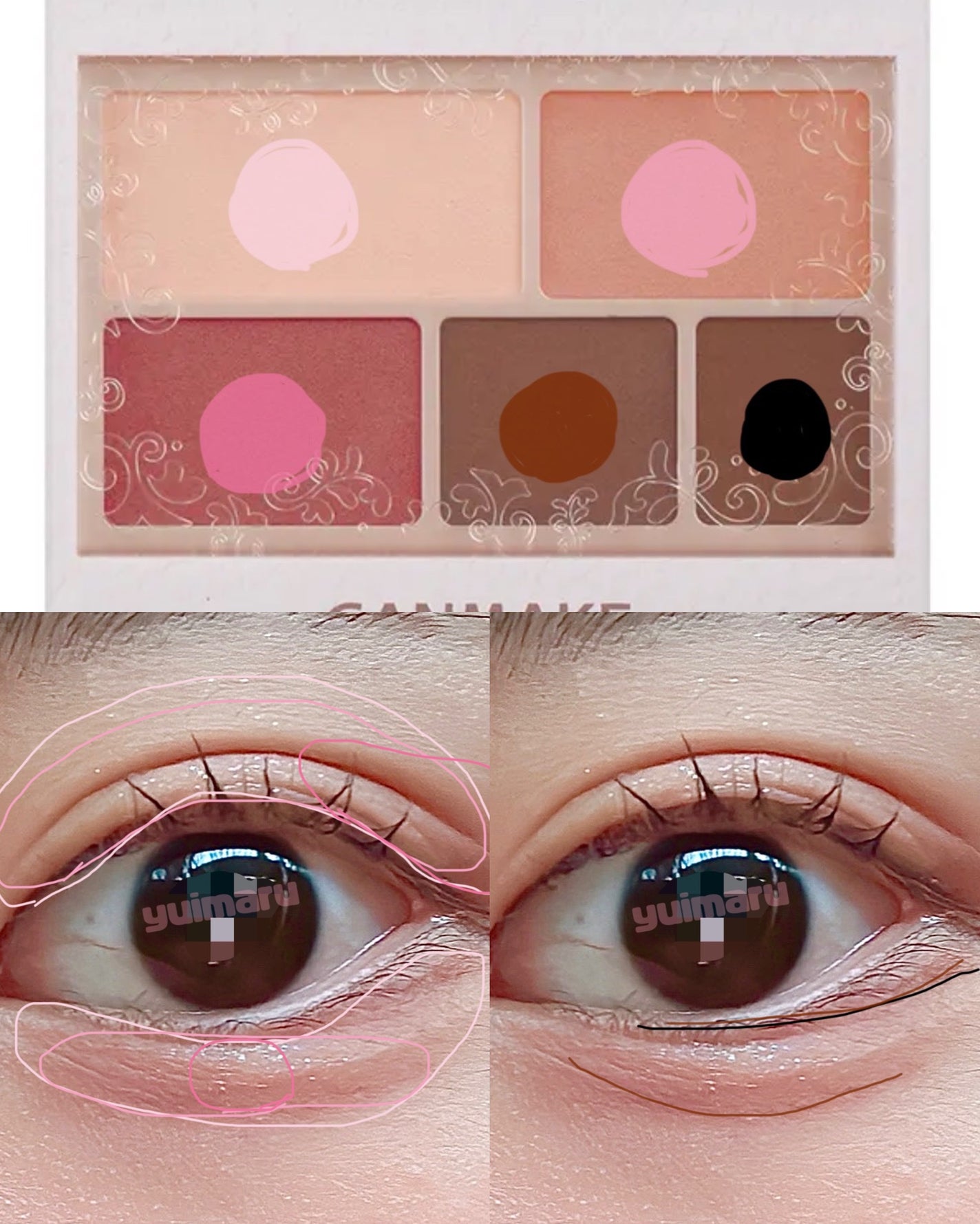 カラーミキシングコンシーラー/キャンメイク/パレットコンシーラーを使ったクチコミ(2枚目)