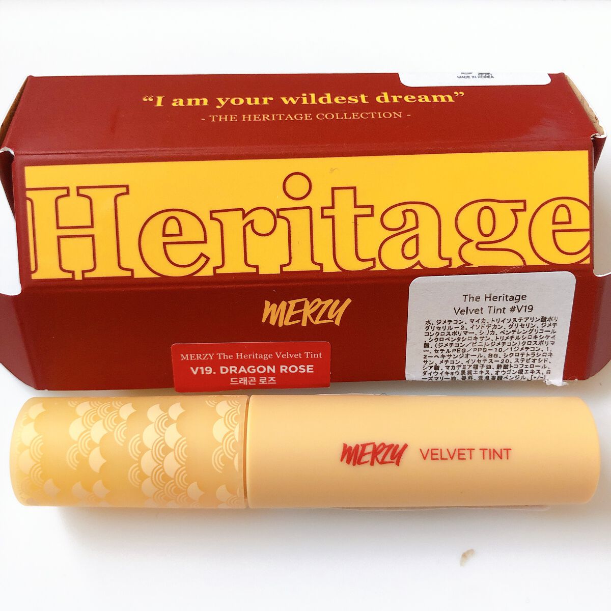 ザ ヘリテージ ベルベット ティント/MERZY/リップティントを使ったクチコミ（1枚目）