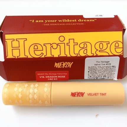 ザ ヘリテージ ベルベット ティント/MERZY/リップティントを使ったクチコミ(1枚目)