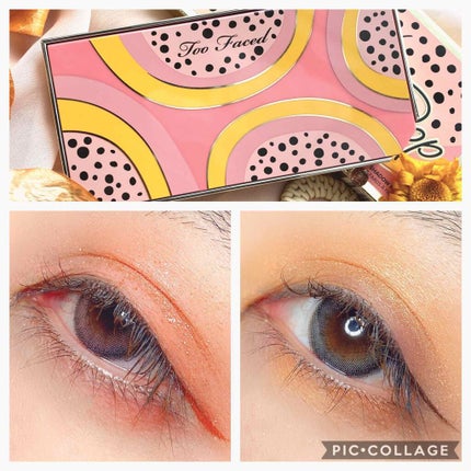 パパイヤ ポップ アイシャドウ パレット/Too Faced/アイシャドウパレットを使ったクチコミ(4枚目)