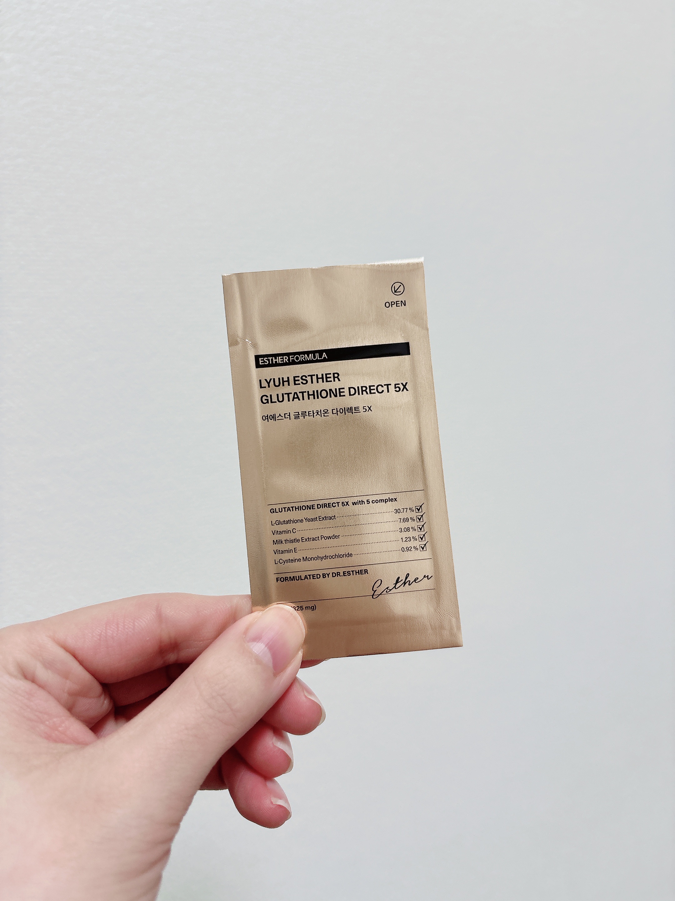 ヨエスターグルタチオンダイレクト５X/ESTHER FORMULA/美容サプリメントを使ったクチコミ（2枚目）
