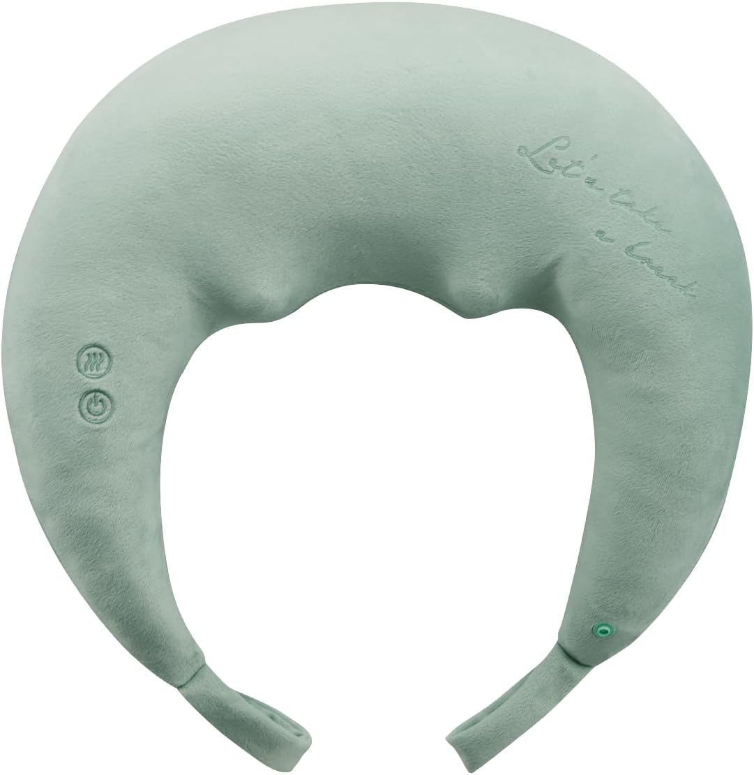 ホットネックマッサージピロー グリーン