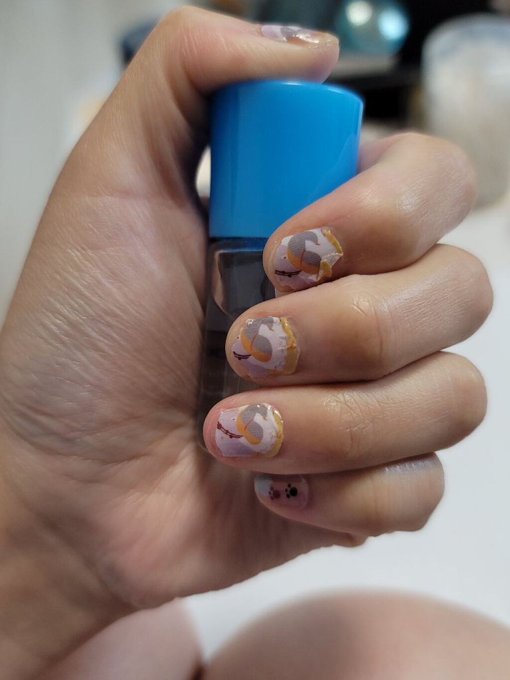 ウィンマックス クイックドライ トップコート/DAISO/ネイルトップコートを使ったクチコミ（2枚目）