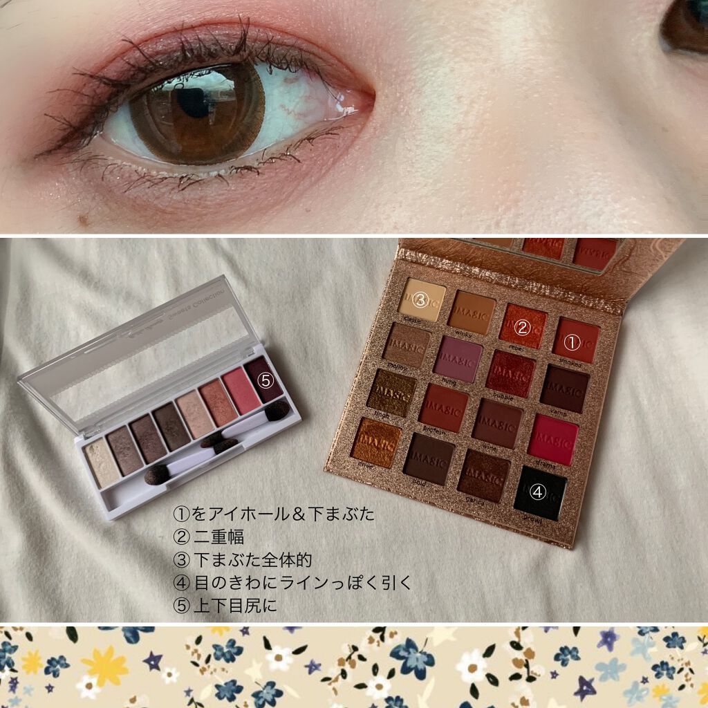 CHARM 16 COLOR EYESHADOW PALETTE/IMAGIC/アイシャドウパレットを使ったクチコミ（2枚目）
