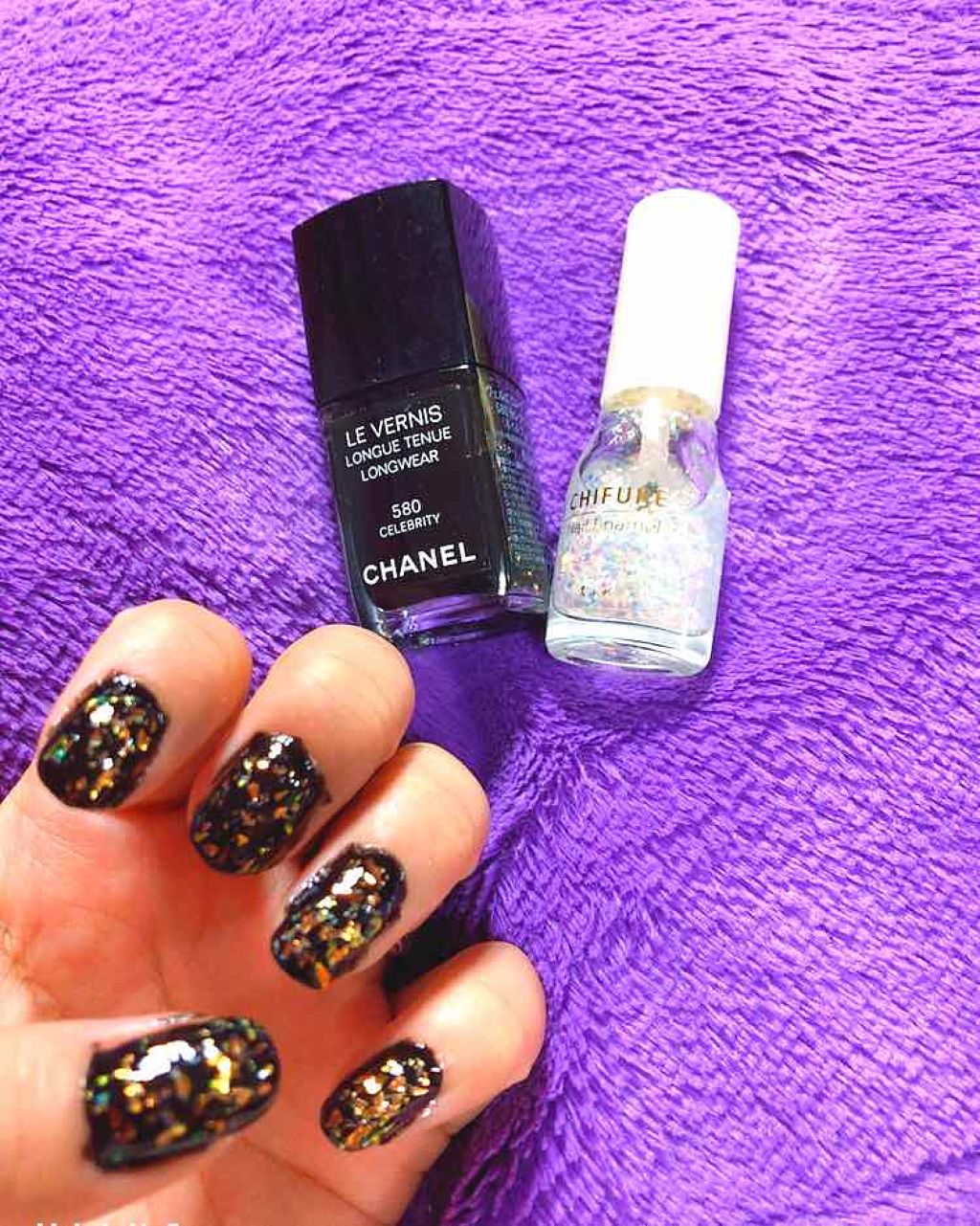 美香 on LIPS 「自分ネイル٩(ˊᗜˋ*)وまだ修正してないのではみ出してますが..」(2枚目)