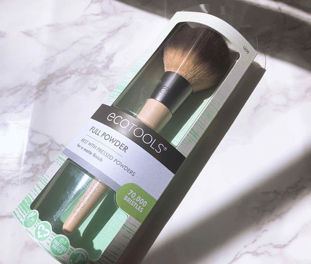 フルパウダーブラシ/EcoTools/メイクブラシを使ったクチコミ(1枚目)