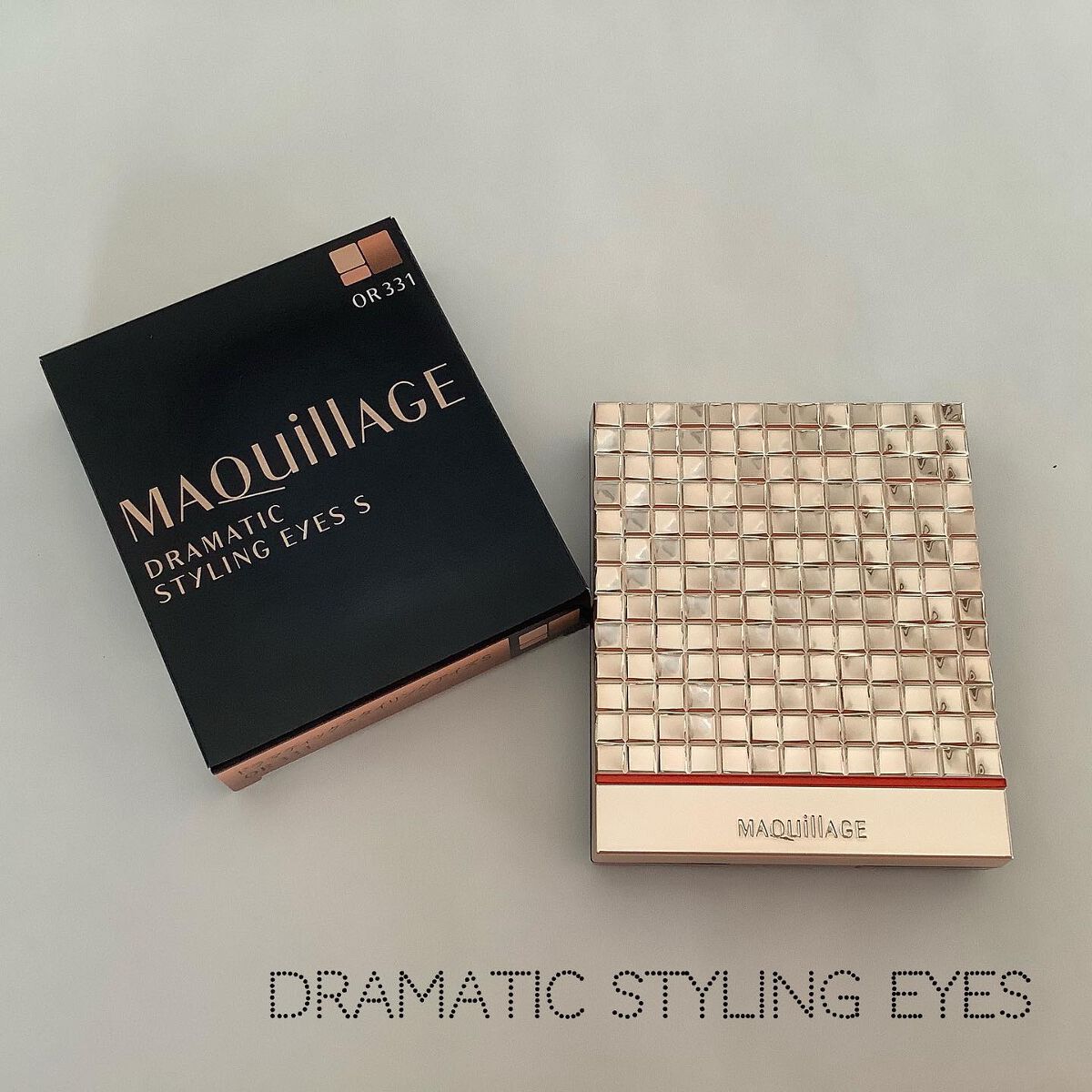 ドラマティックスタイリングアイズＳ OR331 マンゴーティー/マキアージュ/アイシャドウパレットを使ったクチコミ（2枚目）
