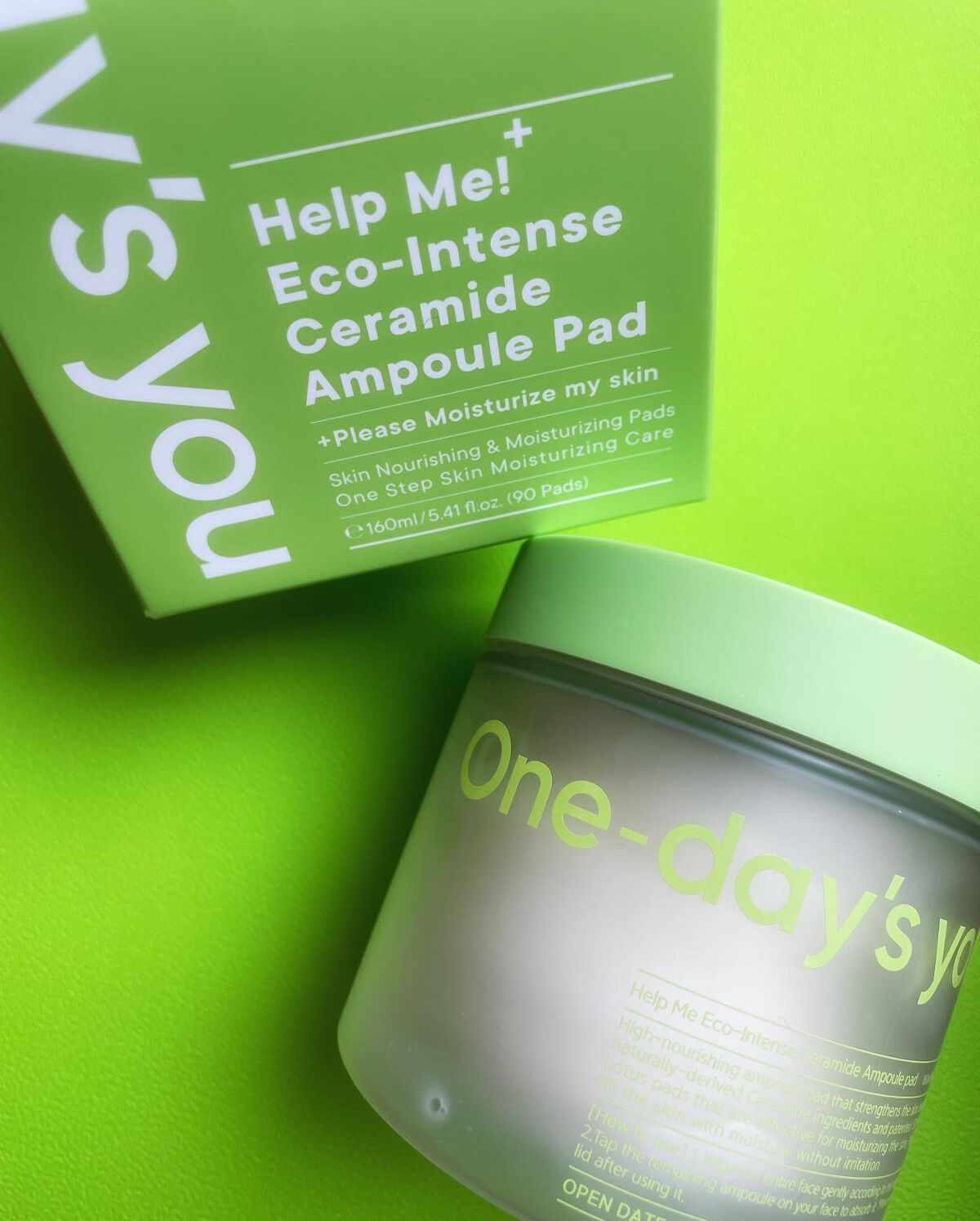 ヘルプミー! エコインテンスセラミドアンプルパッド(90枚)/One-day's you/トナーパッドを使ったクチコミ(1枚目)