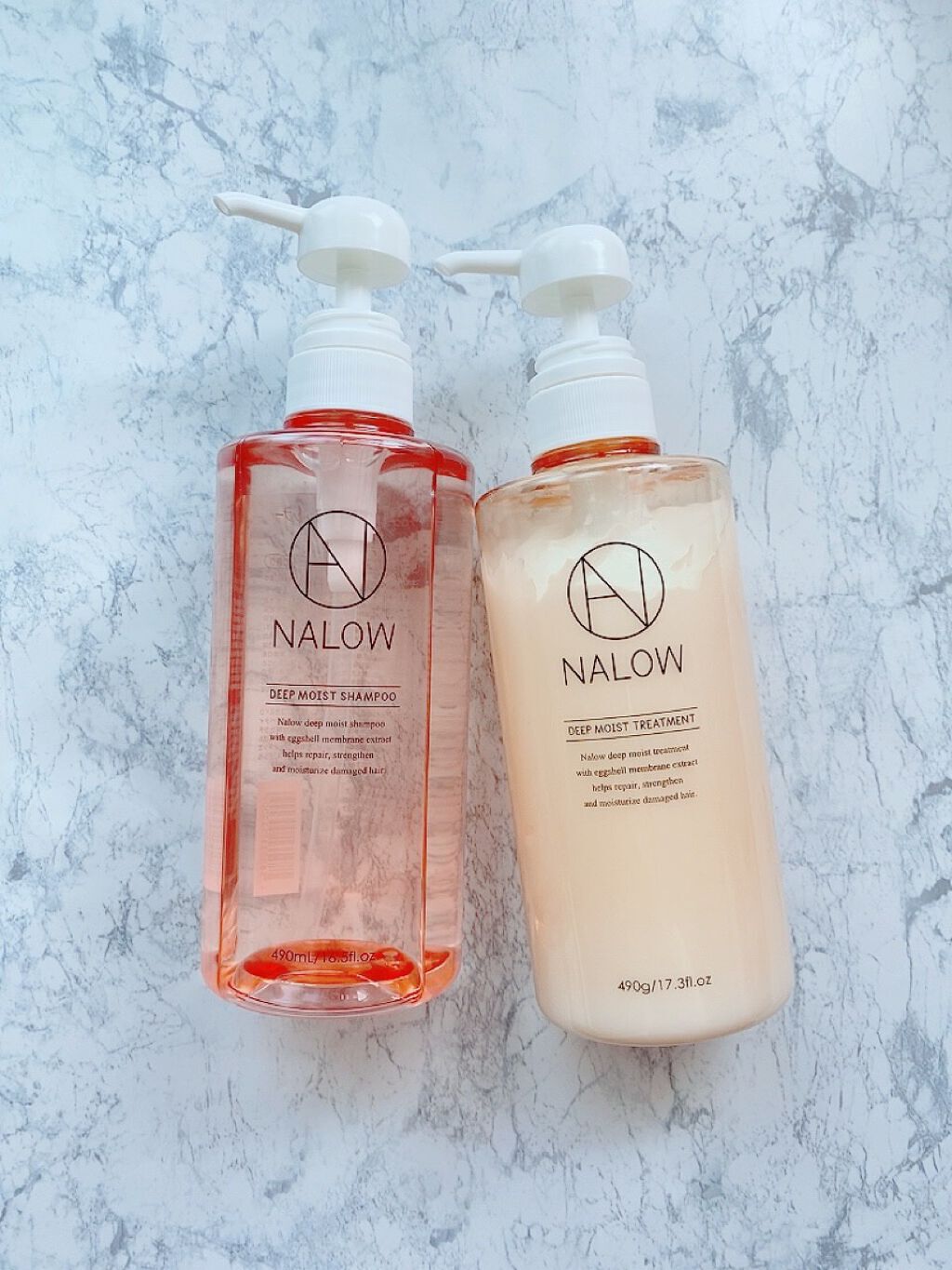 ディープモイスト シャンプー／トリートメント/NALOW/市販シャンプーを使ったクチコミ（1枚目）