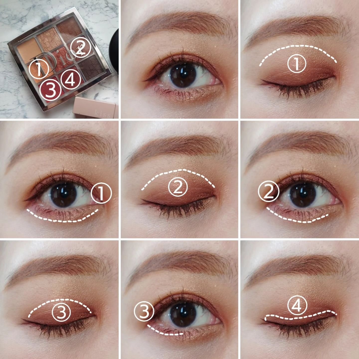 E*m様 ディオール　Dior アイシャドウパレット　チーク　アイシャドウ　まと アイメイク方法》ディオール バックステージ アイ パレット｜Diorの