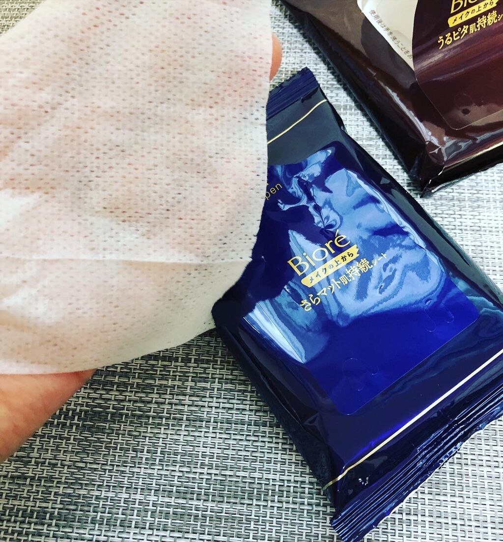 ビオレ メイク持続シート さらマット肌/ビオレ/フェイスシートを使ったクチコミ(4枚目)