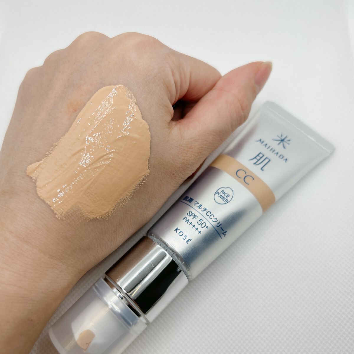 肌潤　マルチCCクリーム 00 ライトベージュ/米肌/CCクリームを使ったクチコミ（3枚目）