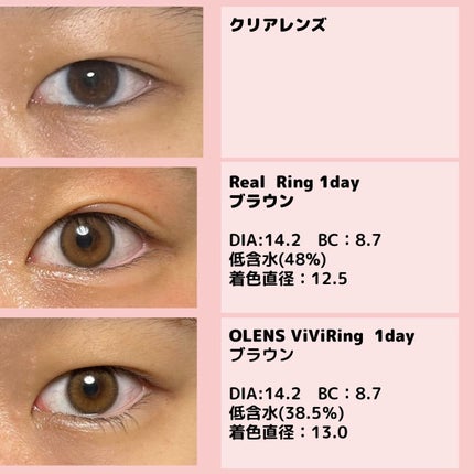 Real Ring 1day/OLENS/ワンデー(1DAY)カラコンを使ったクチコミ(2枚目)