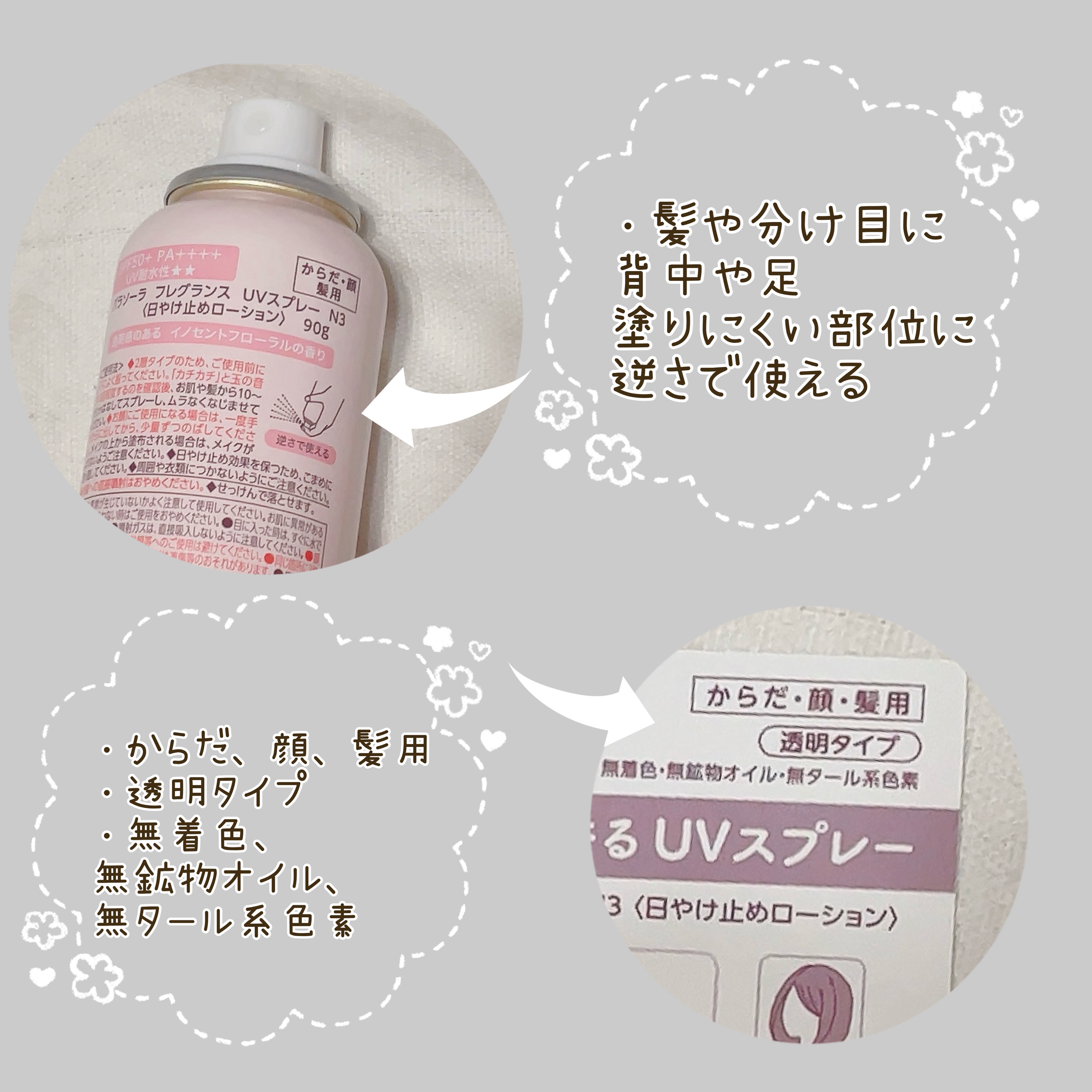 パラソーラ フレグランス UVスプレー N3/パラソーラ/日焼け止めミスト・スプレーを使ったクチコミ（3枚目）