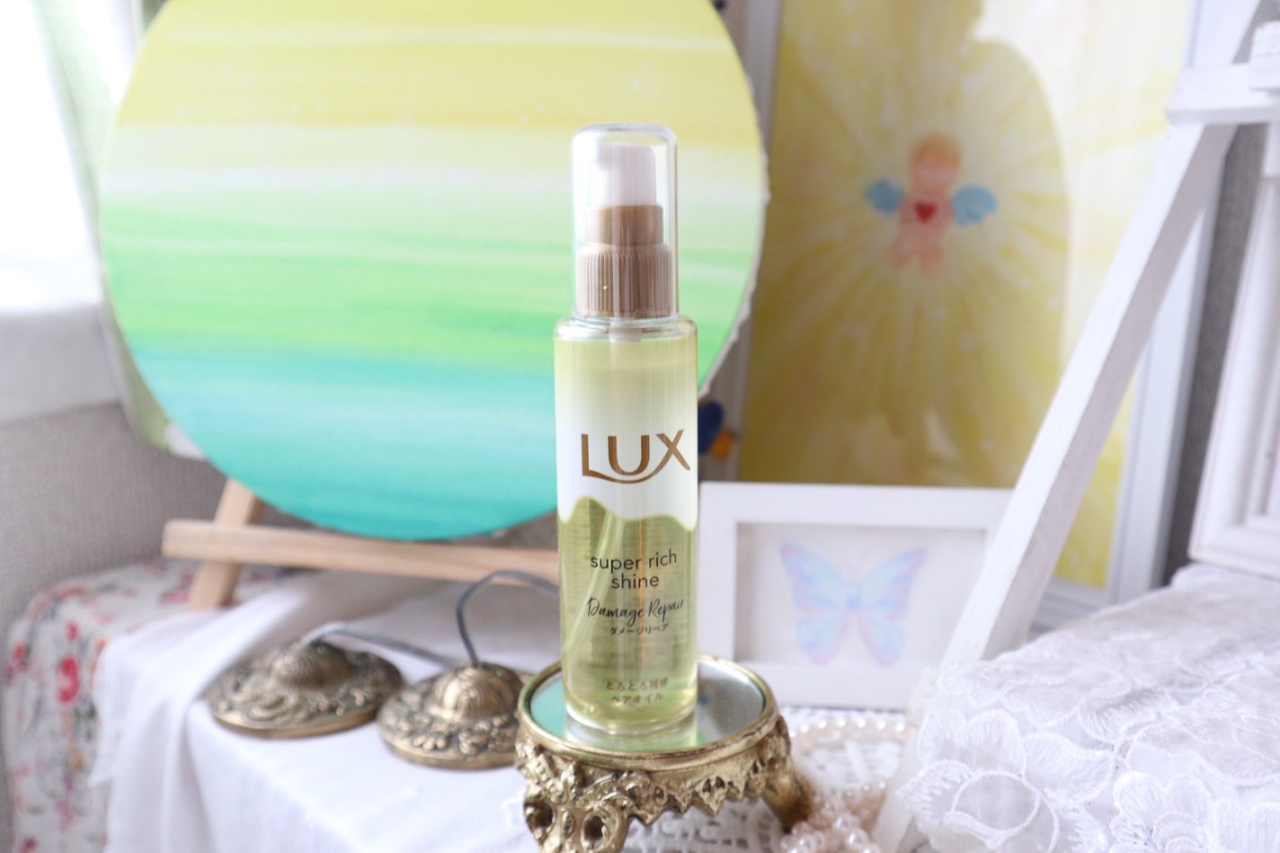 スーパーリッチシャイン ダメージリペア とろとろ補修ヘアオイル/LUX/ヘアオイルを使ったクチコミ(2枚目)