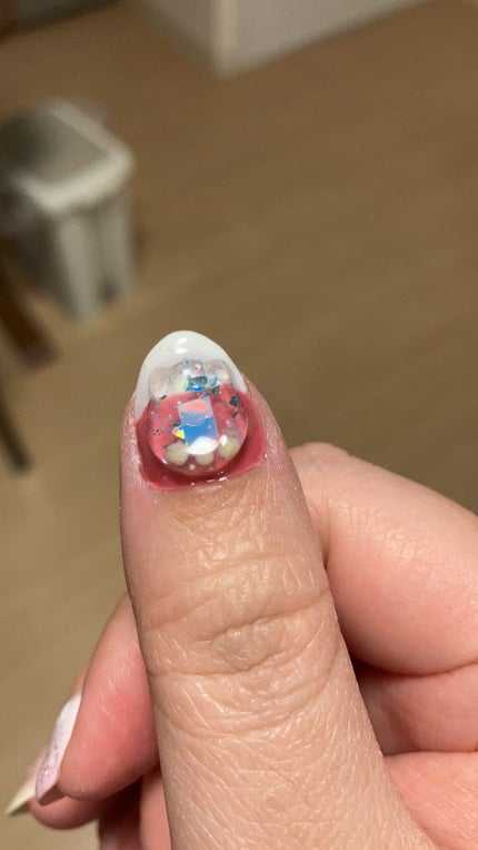 ネイル工房 ゼリージェルのクチコミ「初めてネイル工房さんのゼリージェルでたまごっちを作ったです。懐かしいです。自分のたまごっちなか.....」(1枚目)