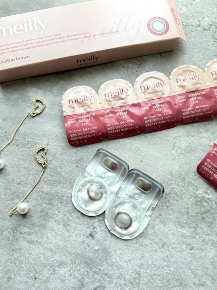 chiffon/meilly/ワンデー(1DAY)カラコンを使ったクチコミ(2枚目)