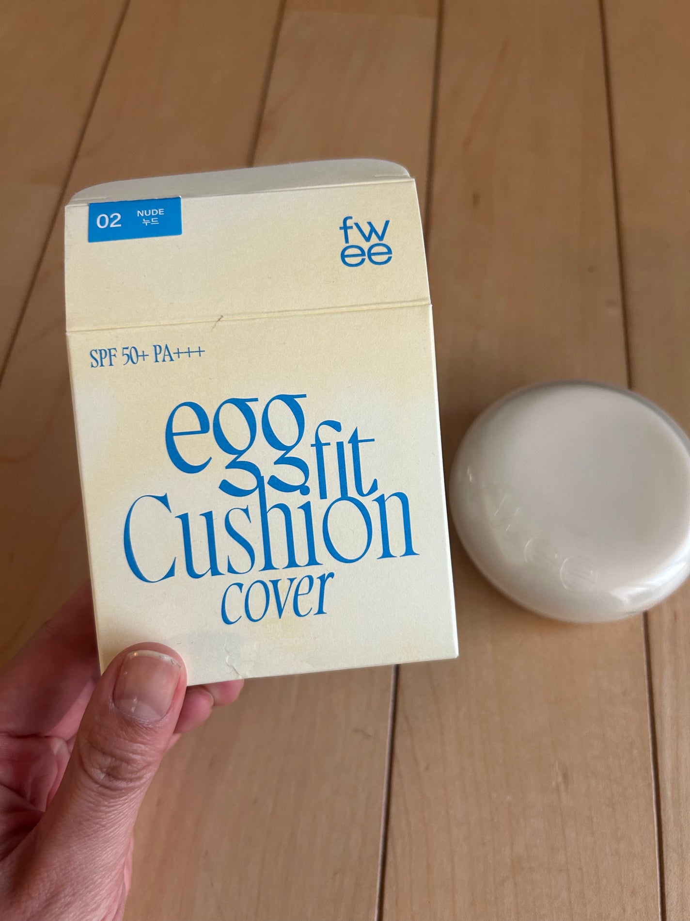 フィー クッションエッグフィットカバー/fwee/クッションファンデーションを使ったクチコミ(1枚目)