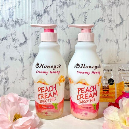 ハニーチェ ピーチクリームスムージー ペアセット/ハニーチェ/市販シャンプーを使ったクチコミ(7枚目)
